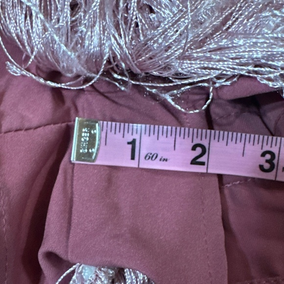 Women Missguided Pink Fringe Halter 1920's Flapper Style Cocktail Party Romper 6 - Picture 14 of 16